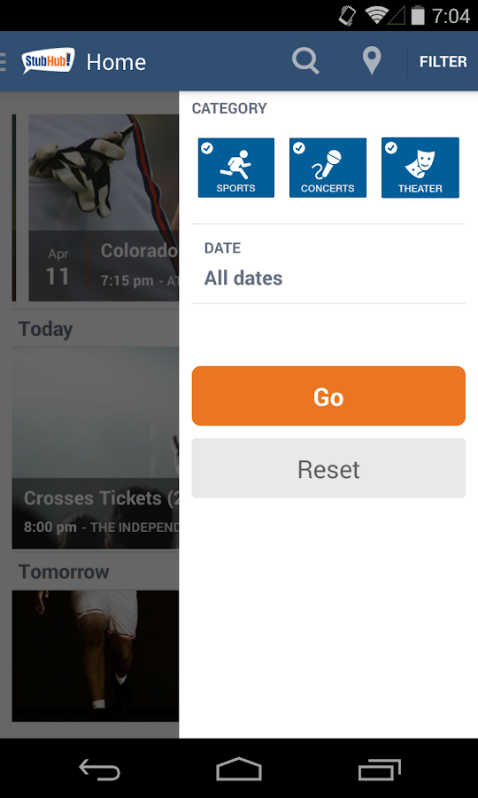 StubHub Event tickets Android Apps on Google Play