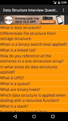 Data Structure Question Answer