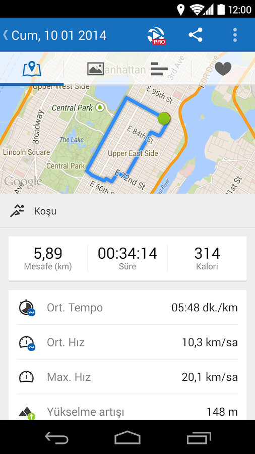 Runtastic - screenshot