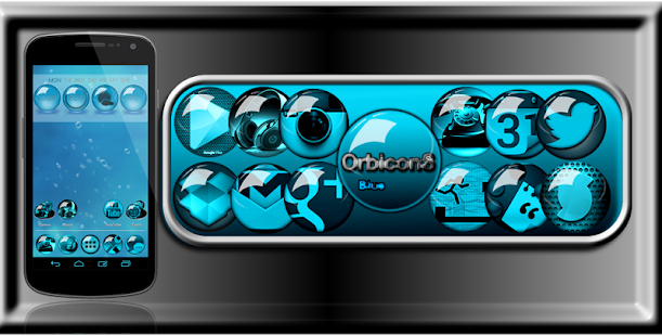 How to install Icon Pack Blue HD OrbiconS patch 1.3 apk for laptop