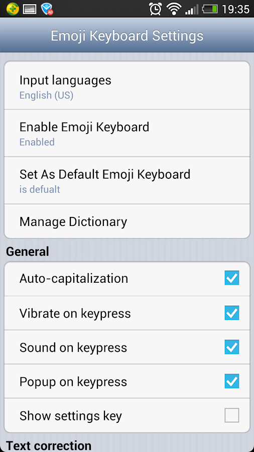 iOS7 Emoji Keyboard - screenshot