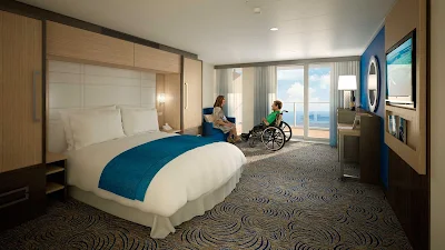 The Accessible Stateroom aboard Quantum of the Seas is specially designed for passengers with disabilities who want to enjoy cruising without hassles.