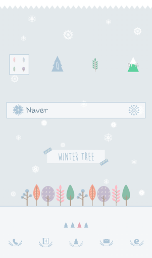 winter tree 도돌런처 테마