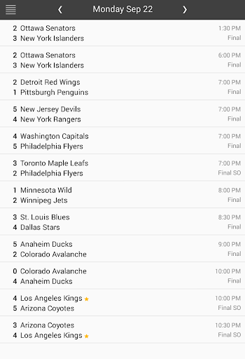 【免費運動App】NHL Hockey Schedule & Scores-APP點子