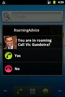 RoamingAdvice Call Confirm