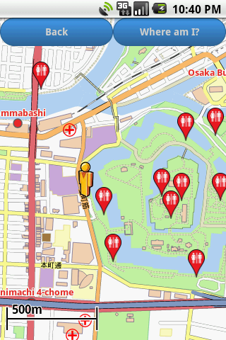 Osaka Amenities Map