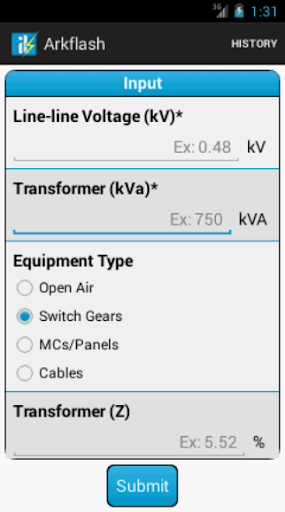 Arc flash hazard calculation