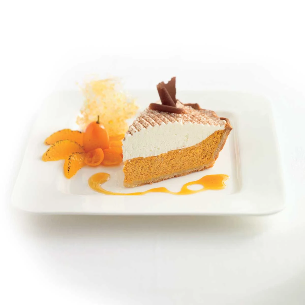 Celebrity Cruises Main Restaurant Pumpkin Pie - Don't wait until Thanksgiving to try the pumpkin ie at Main Restaurant on your Celebrity Cruises sailing.