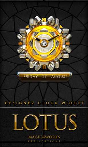 Lotus designer Clock Widget