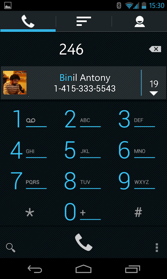 dialapp : context aware dialer - screenshot