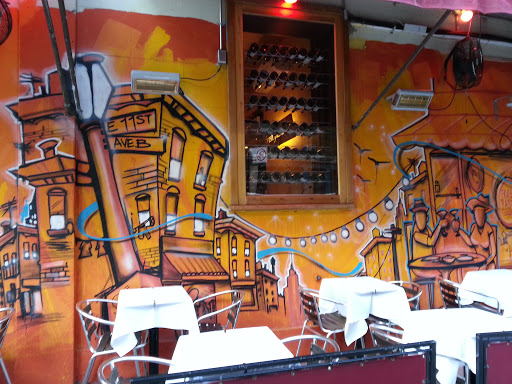 Spina Restaurant Street Cafe Mural