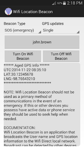 Wifi Location Beacon