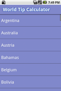 Free Download World Tip Calculator APK for Android