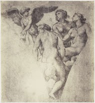 Fotoreproductie van een tekening van Rafaël, studie voor De drie Gratiën