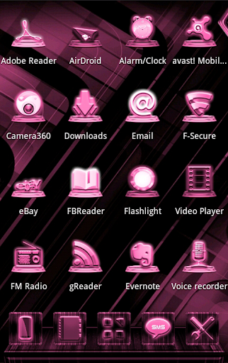 NEXT LAUNCHER PINKSTYLE THEME