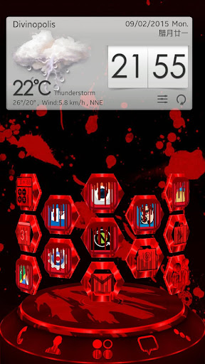 Blood Next Launcher 3D Theme