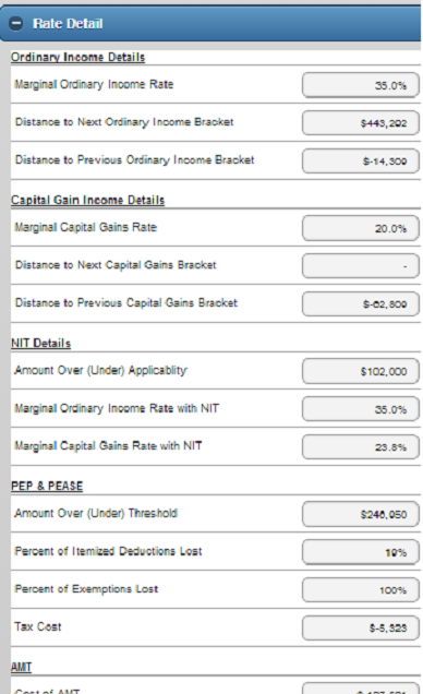 Tax Rate Calculator Screen 2