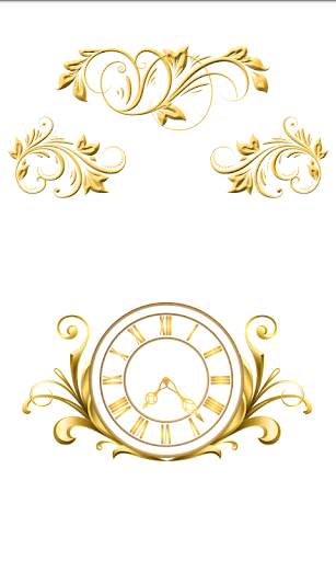 Gold Clock Live Wallpaper