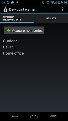 Dew point warner