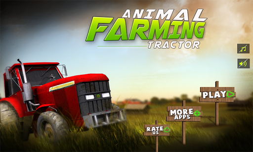 Animal Farming Tractor 3D Sim