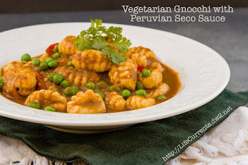 Vegetarian Gnocchi with Peruvian Seco Sauce