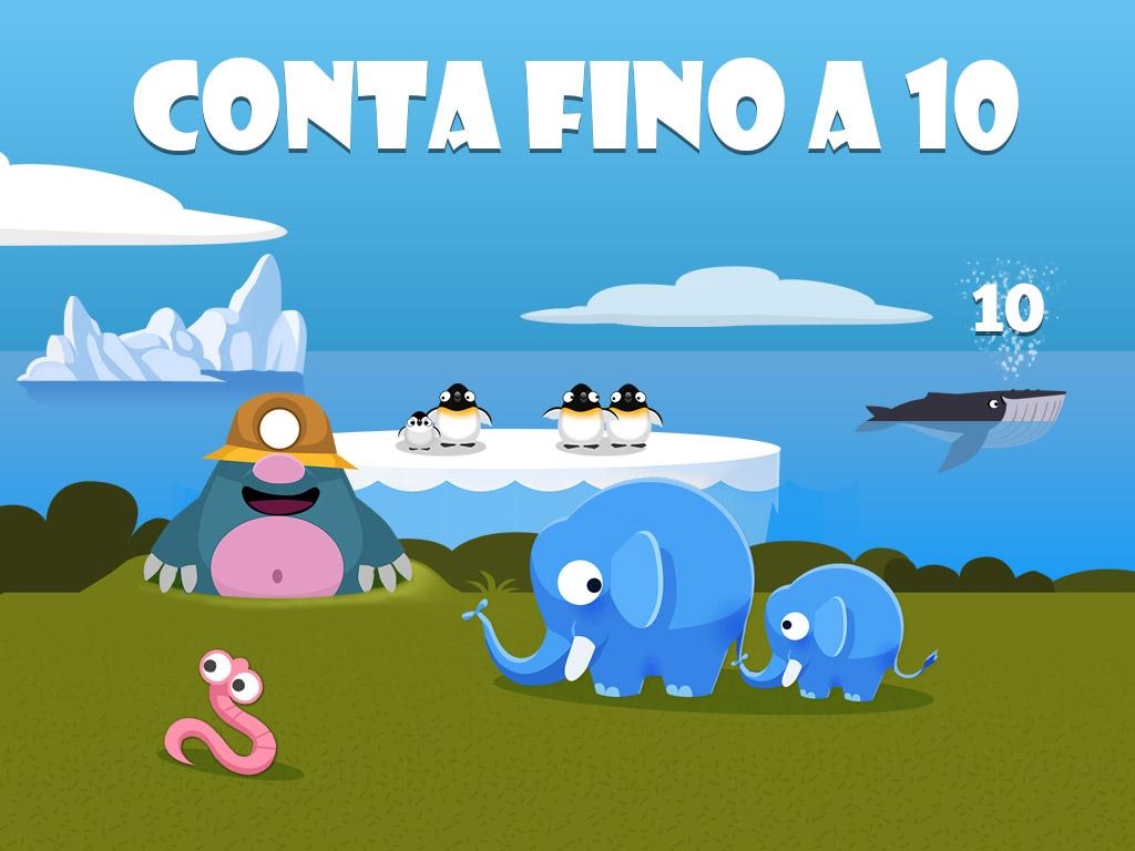 Android application Count to 10 screenshort