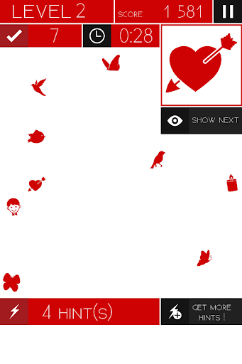 【免費棋類遊戲App】Valentine Love Find Objects-APP點子