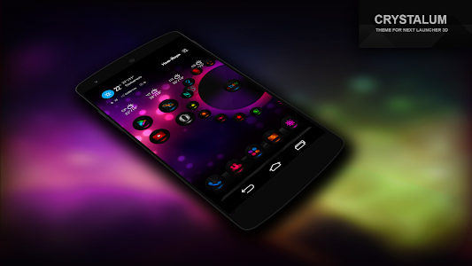 Screenshot Next Launcher Theme Crystalum v1.2