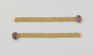 Armband van goud en amethist