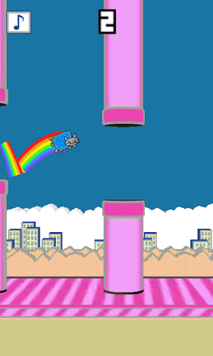 【免費街機App】Flappy Rainbow Cat 3D-APP點子