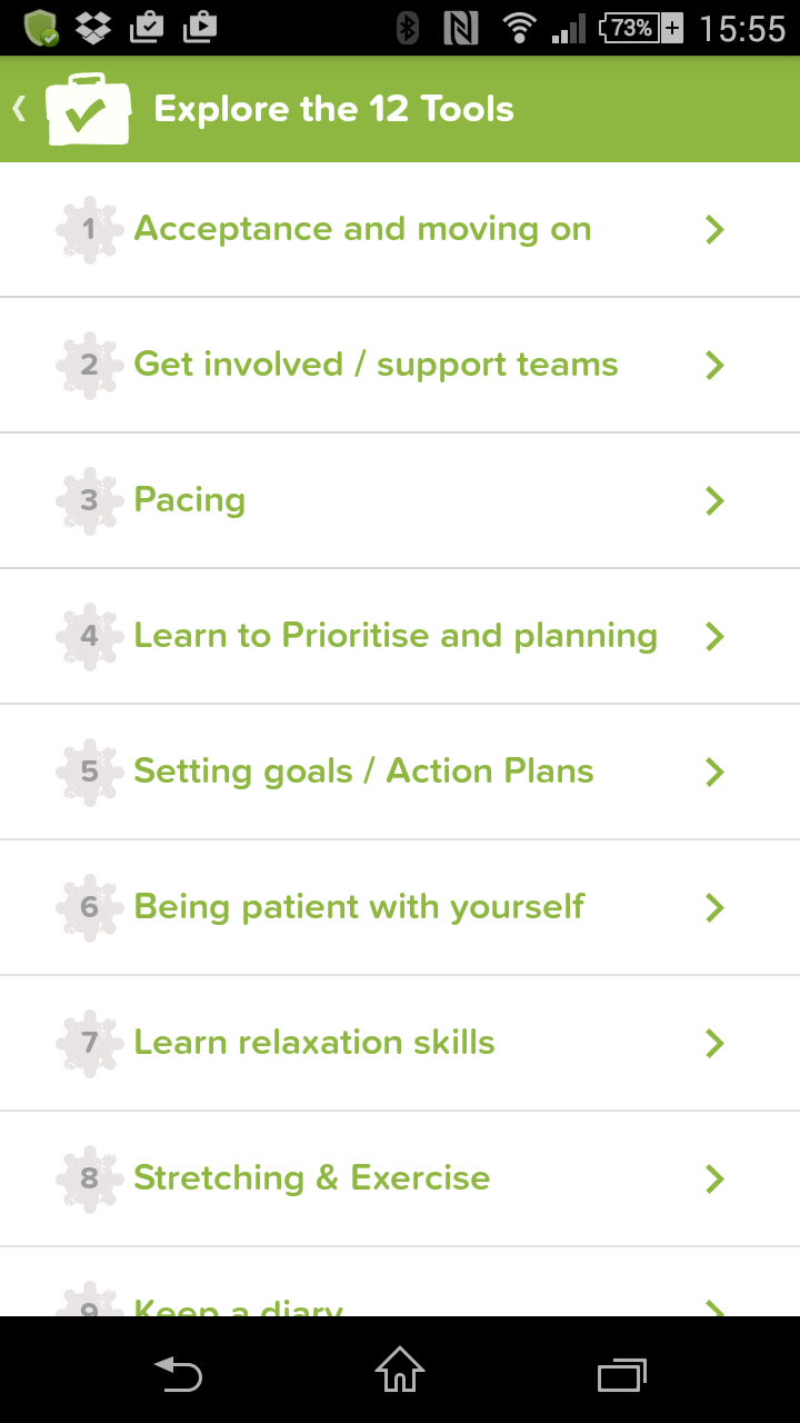 Pain Toolkit Screen 2