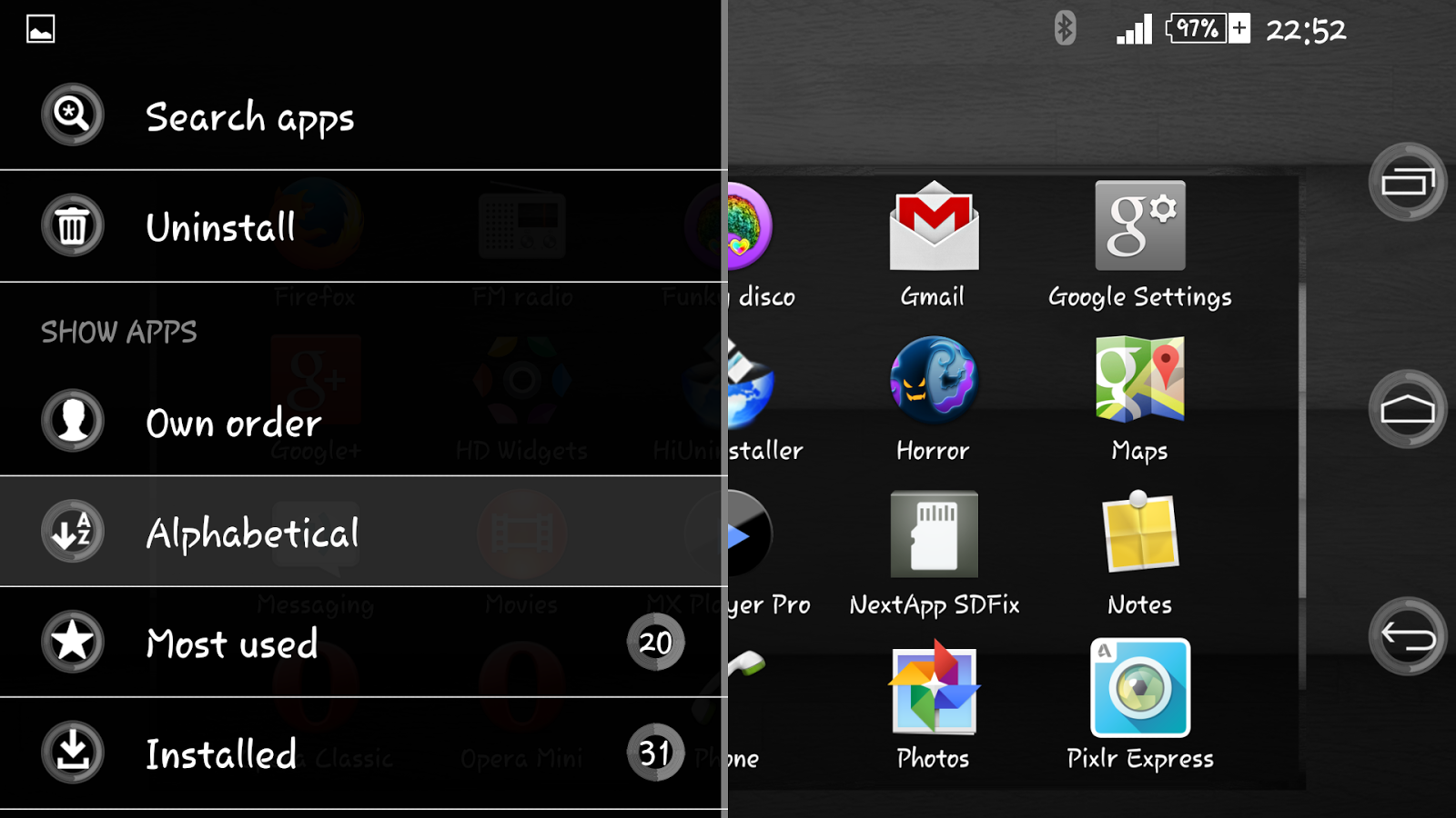 Spectra Dark Xperien Theme - Android Apps on Google Play