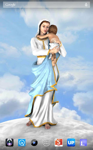3D Mother Mary Live Wallpaper