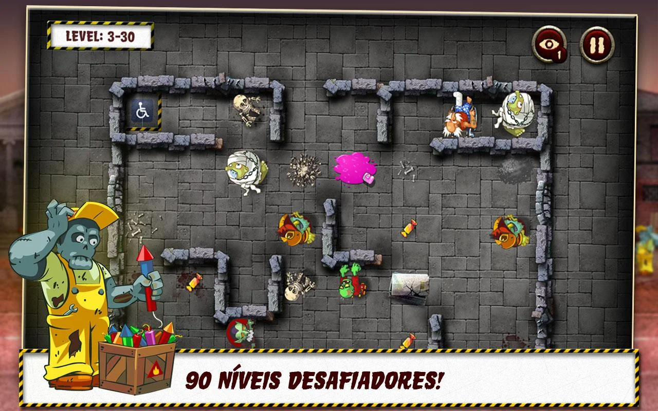 Vovô e os zumbis - screenshot