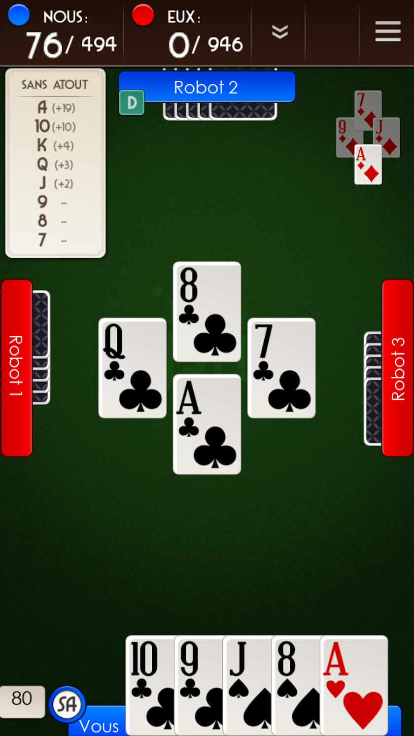 Belote Gratuit Screen 2