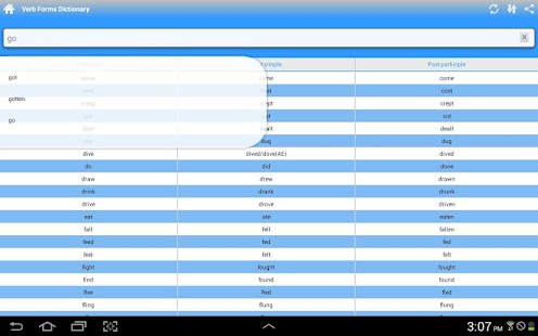 Download English Verb forms APK for Android
