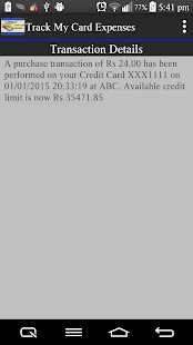 CC Expenses (Credit Card) Screenshots 2