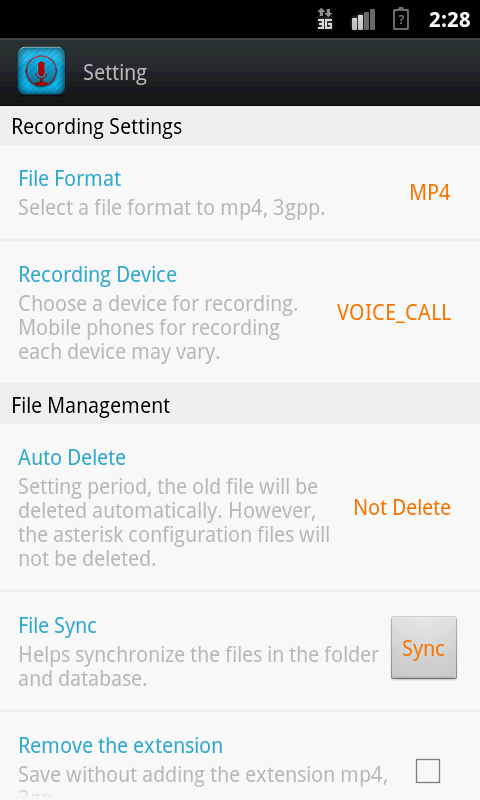 Smart Auto Call Recorder Pro Screen 2