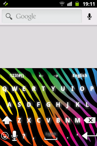 【免費個人化App】Color Zebra Keyboard-APP點子