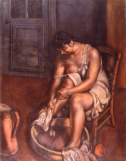 Woman Washing her Feet