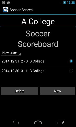 Soccer Scores