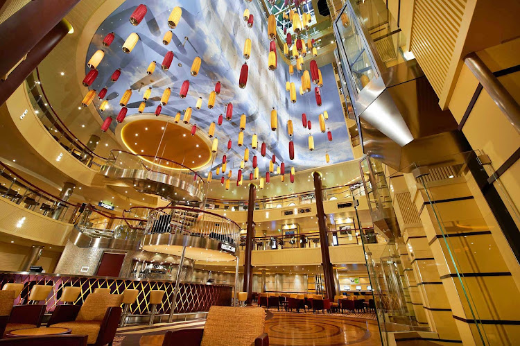 A Look At The Atrium Aboard Carnival Breeze