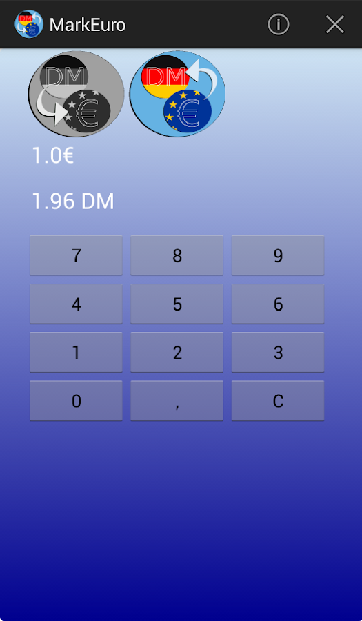 German Mark Euro converter Android Apps on Google Play