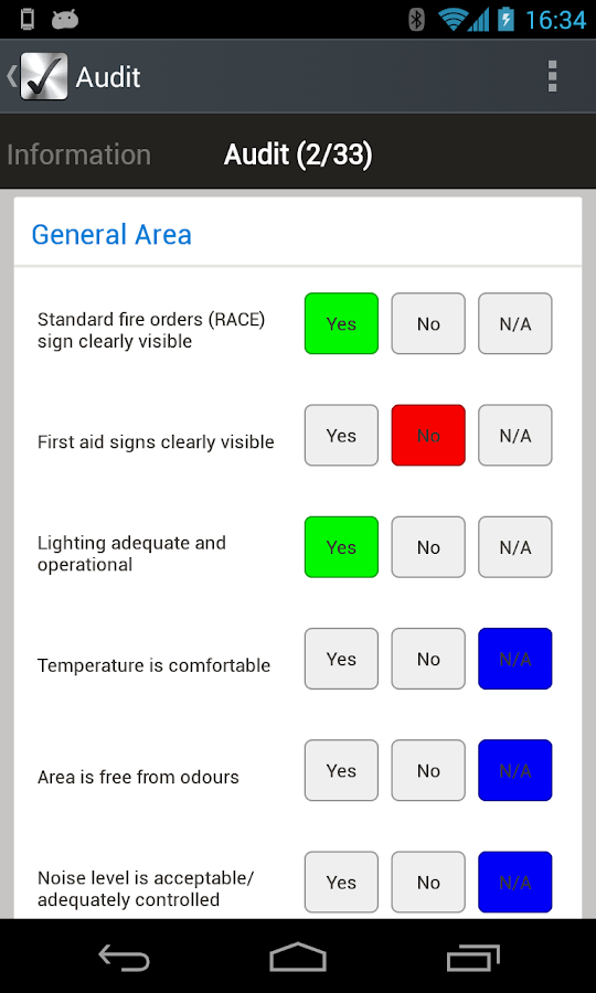 iAuditor Safety Checklists screenshot
