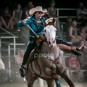 Grace and Power by Jeff Frazell - Sports & Fitness Rodeo/Bull Riding