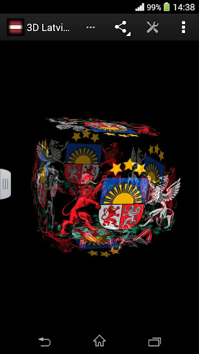 【免費個人化App】3D Latvia Cube Flag LWP-APP點子