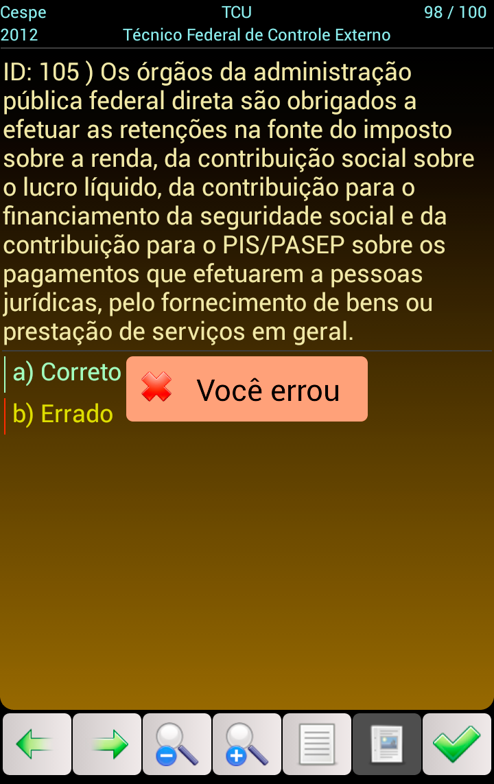 PCF0006 TCU Concurso Fácil Screen 3