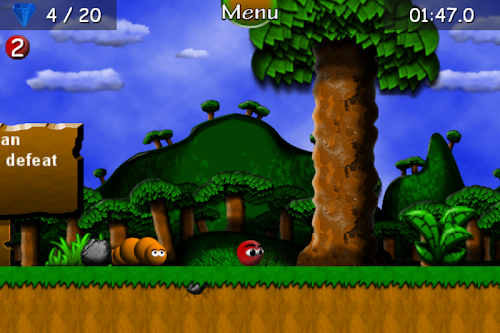 Android application Bounce On screenshort