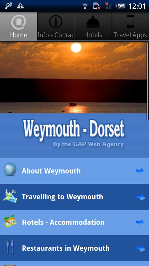 Android application Weymouth - Dorset screenshort