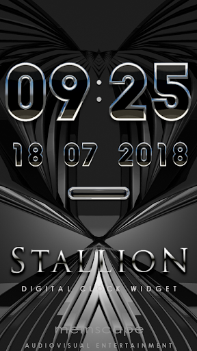 STALLION Digital Clock Widget